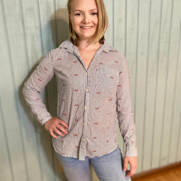 Cute Fox button up - Picture 2 of 2